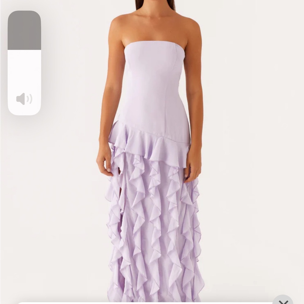 Peppermayo Strapless White Dress